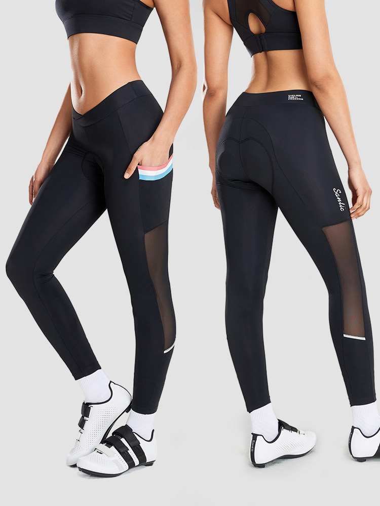 Santic森地客春夏季骑行裤女专业透气自行车单车短裤长裤七分裤,淘宝优惠券,粉丝福利购,淘宝优惠卷