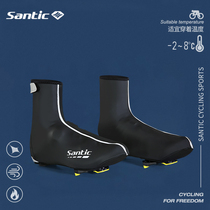 Santic sen getaway winter riding shoe cover windproof and waterproof warm shoe cover road bike shoe cover