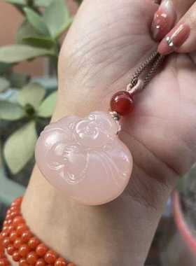 抱抱佛大肚佛项链吊坠天然玉石