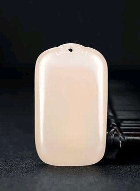 天然玉石平安无事牌吊坠吊坠