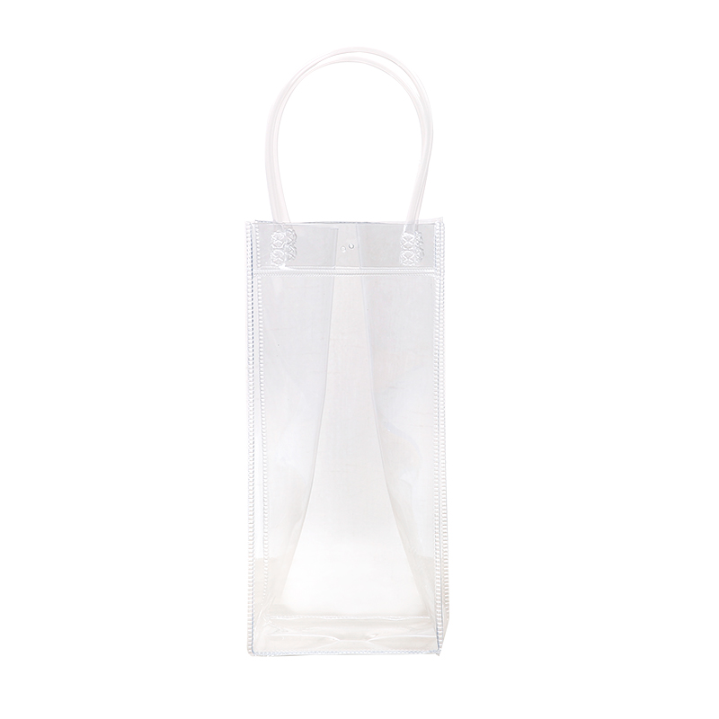 透明手提袋PVC红酒袋礼品袋手拎塑料防漏水葡萄酒鸡尾酒冰袋定制 - 图3