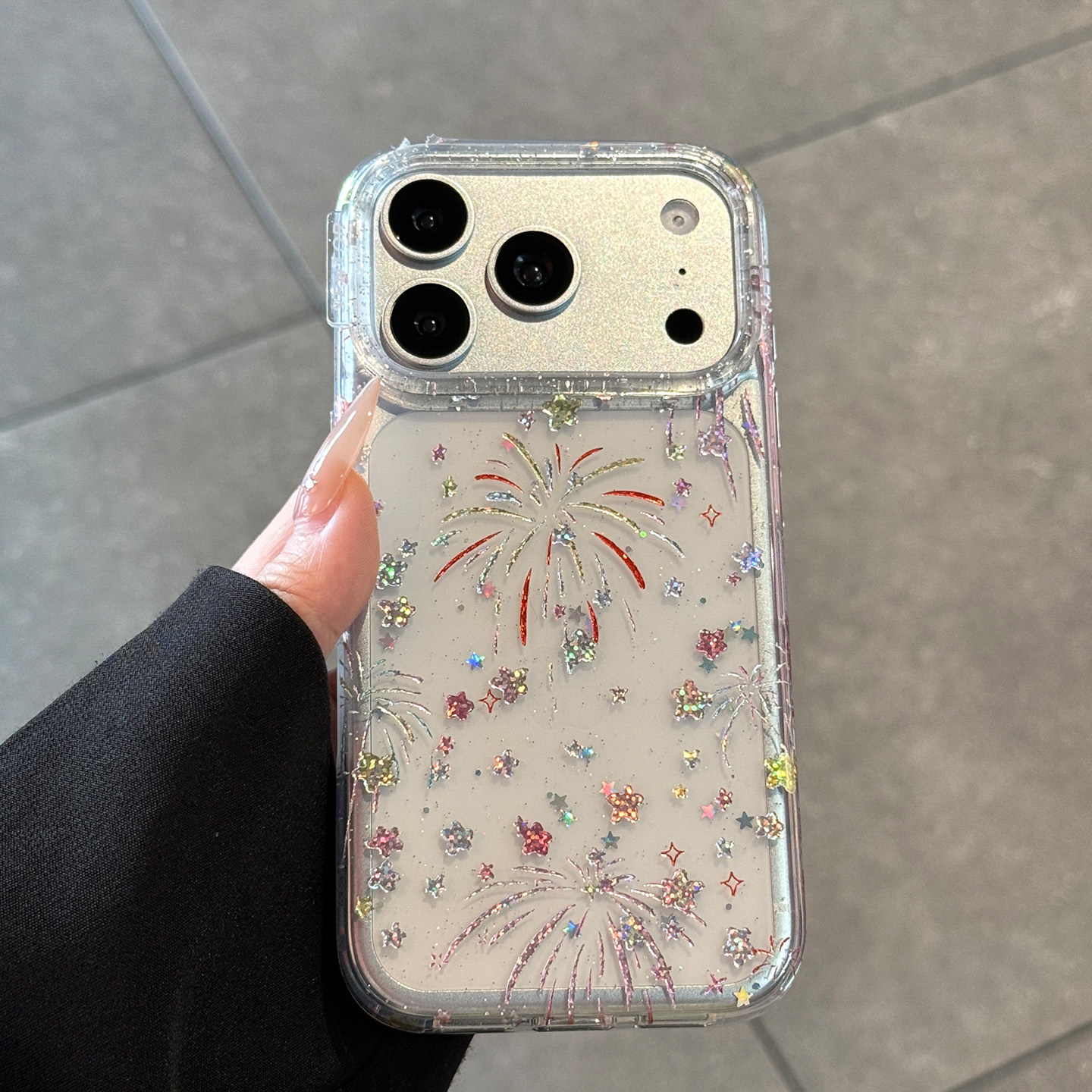 适用苹果17手机壳新款iPhone17promax星星烟花17pro高级感16的全包镜头防摔15女款14pm新年保护套好看透明por,淘宝优惠券,粉丝福利购,淘宝优惠卷