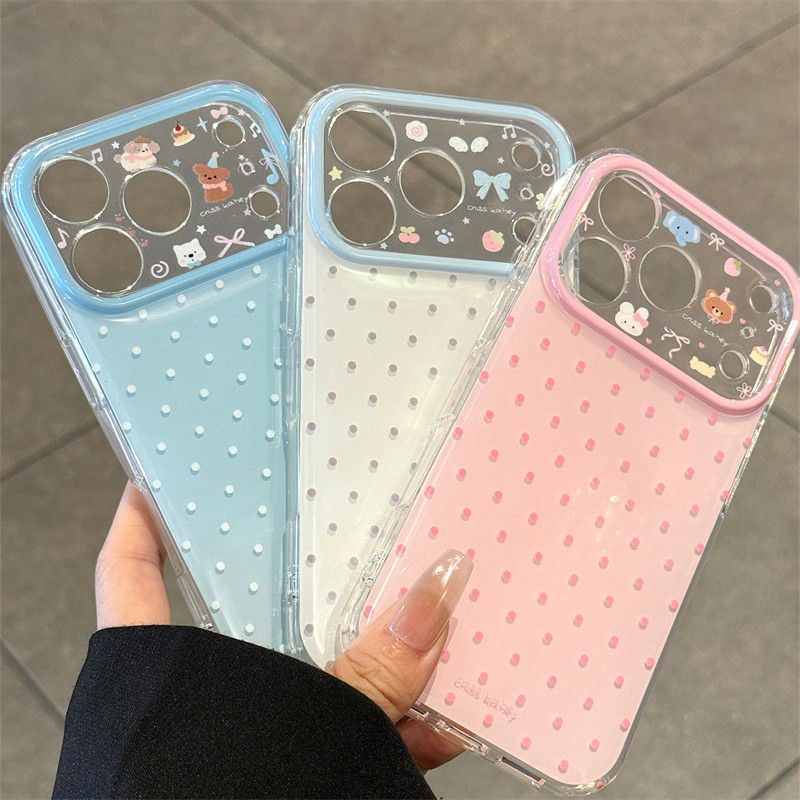 适用苹果17promax手机壳粉色波点iPhone17新款保护套17pro全包镜头防摔17pm女款高级感好看超薄硅胶简约可爱,淘宝优惠券,粉丝福利购,淘宝优惠卷