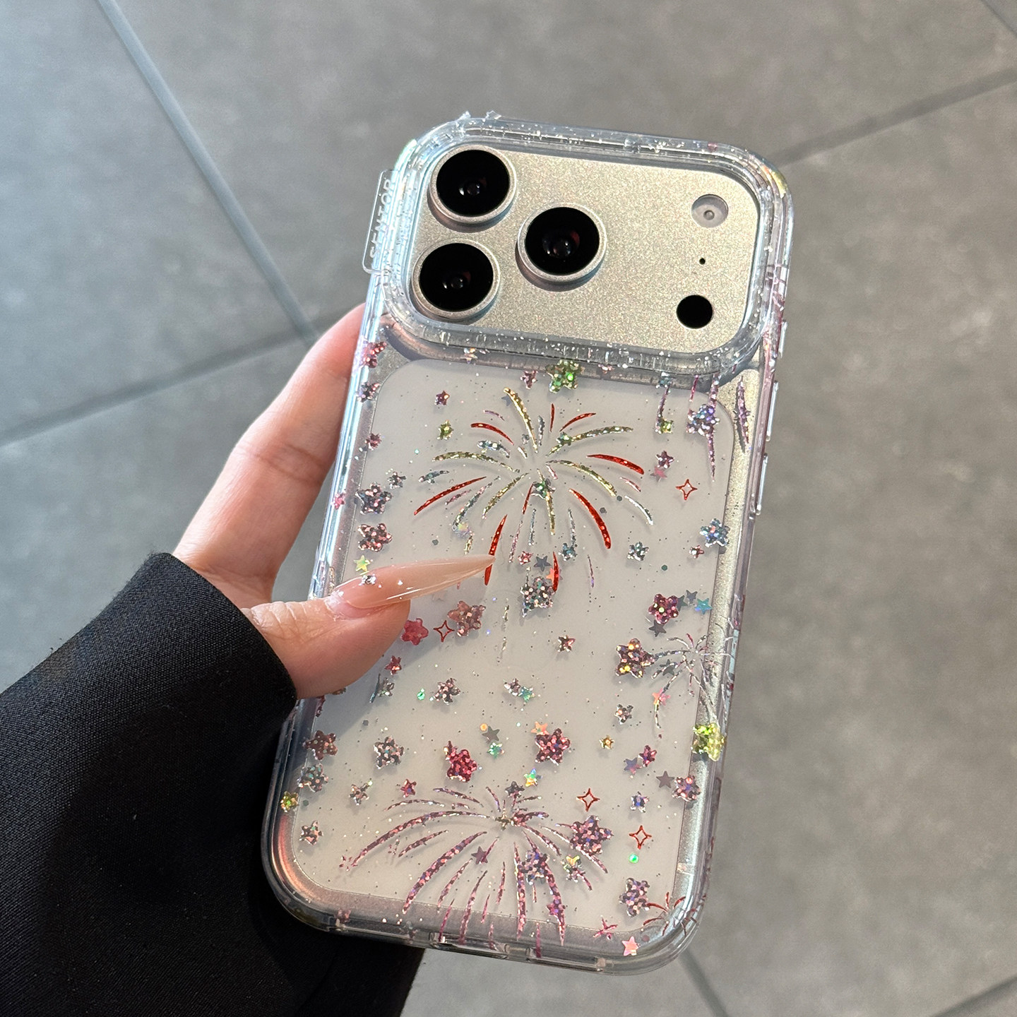 适用苹果17手机壳新款iPhone17promax星星烟花17pro高级感16的全包镜头防摔15女款14pm新年保护套好看透明por,淘宝优惠券,粉丝福利购,淘宝优惠卷