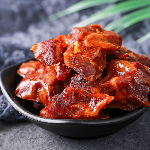胖金妹牦牛肉云南丽江特产卤汁牦牛肉袋装牛肉卤味制肉类零食500g - 图1