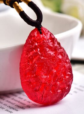 琉璃棉麻绳子男女复古大气毛衣链