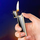 BD8015 varnish grinding wheel open flame inflatable lighter creative metal business gift oblique fire pipe special machine