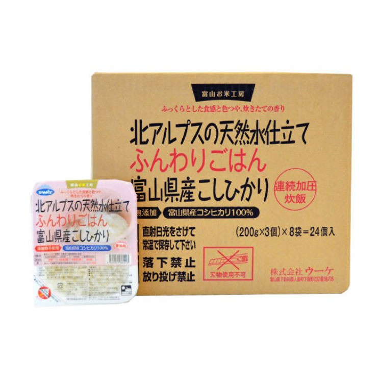 日本直邮 神明 富山县产越光米方便即食无菌白米饭速食食品 整箱 - 图1