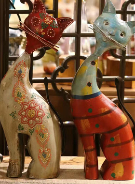 进口实木传统民族室内风水象摆件