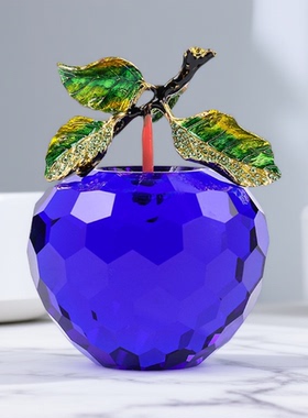 水晶苹果创意圣诞生日礼物摆件