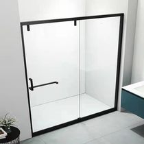 Extremely Narrow Shower Room Partition A Typeface Glass Partition Dry Wet Separation Bathroom Toilet Washroom Push-and-pull Door