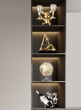 现代简约金山银山摆件轻奢高档客厅酒柜电视柜餐边柜高级感装饰品