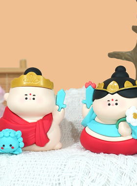 结缘菩萨桌面摆件创意可爱卡通寺庙新款树脂防摔玩具装饰文创礼物