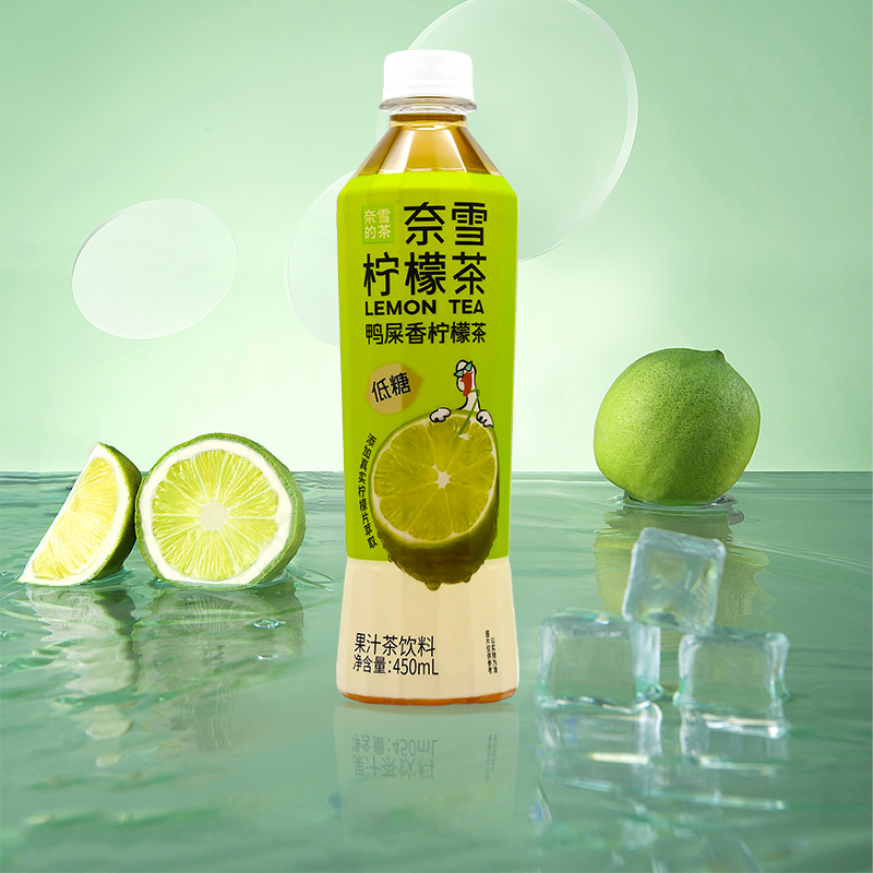 奈雪的茶低糖果汁青提乌龙茶鸭屎香柠檬茶饮品450ml*15瓶整箱装 - 图3