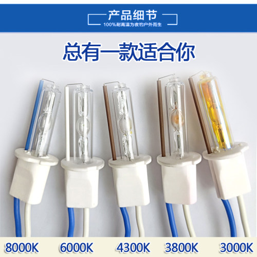 头灯疝气灯泡H3超亮远射户外探照氙气灯泡300W大功率专用钓鱼灯泡 - 图0
