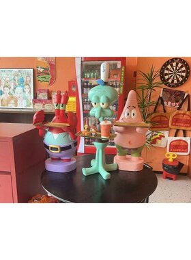 章鱼哥超大托盘电视柜沙发旁边落地装饰搬家乔迁新居开业礼物摆件