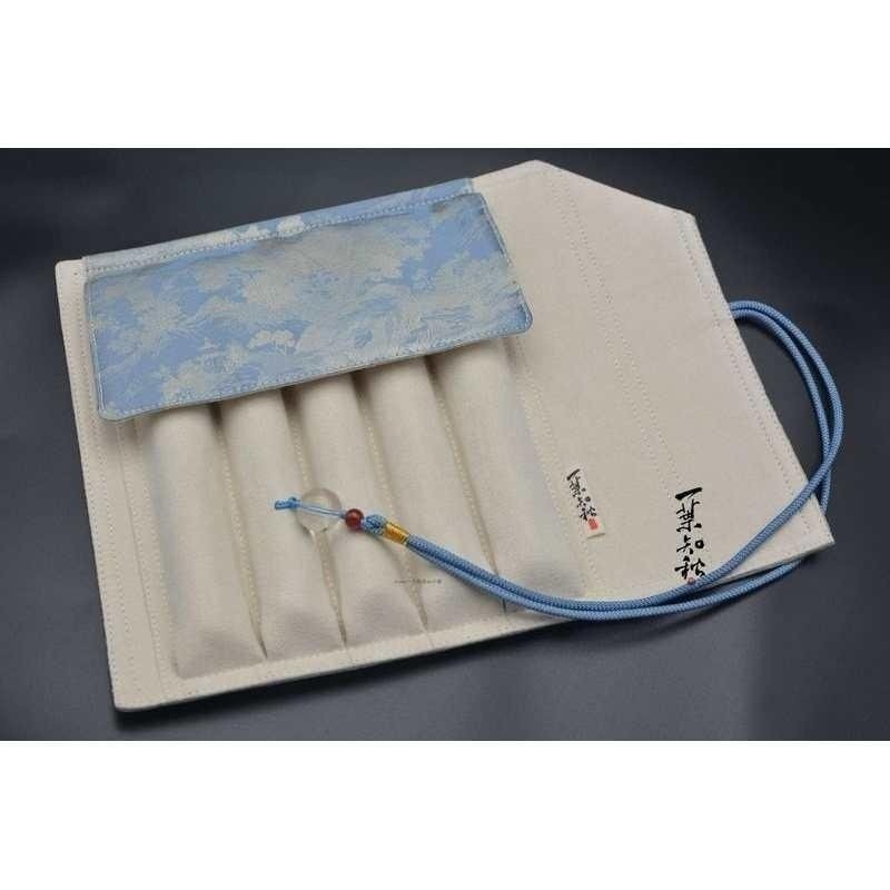 包邮一叶知秋手作 笔帘 【宋锦-山河】手工布艺 钢笔收纳笔袋笔包,淘宝优惠券,粉丝福利购,淘宝优惠卷