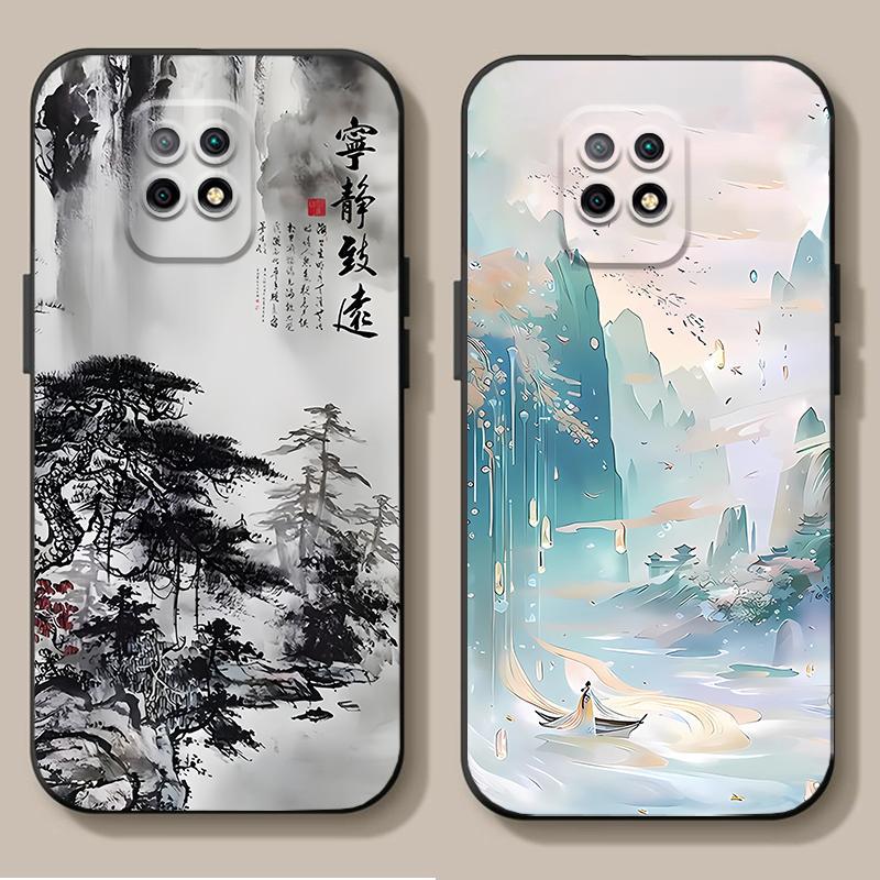 适用中国风小米Redmi红米10x 5G手机壳新中式10x 4G防摔软套国潮 - 图1