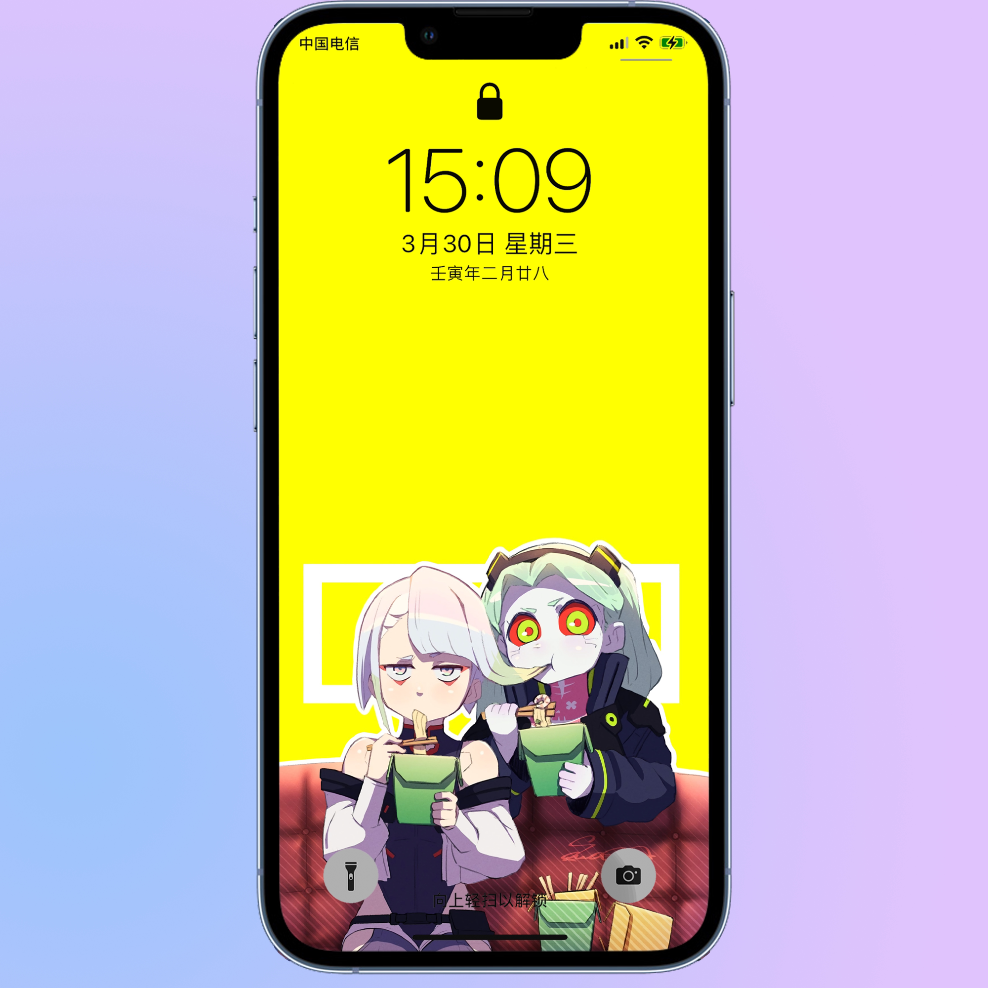 21张边缘行者赛博朋克Lucy露西丽贝卡手机壁纸华为iPhone壁纸高清