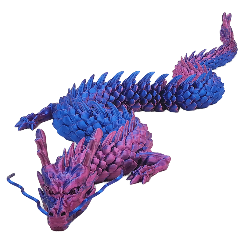 3D打印模型龙夜光玩具关节可动礼物摆件鱼缸造景装饰实物定制手办-图3