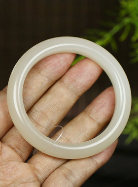 古晨和田玉藕粉手镯玉镯