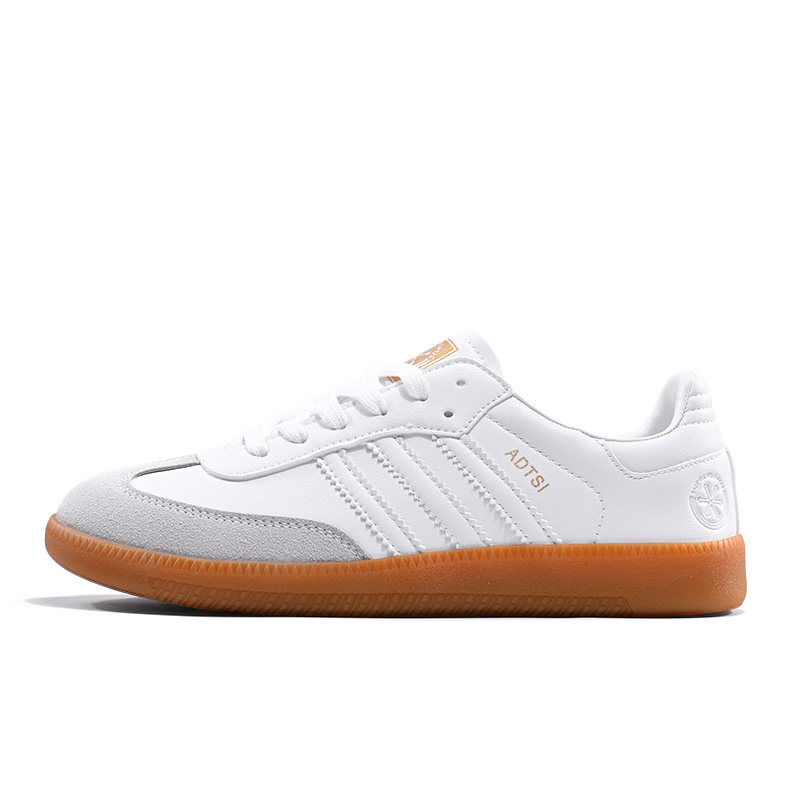 穿越火线官网官网正品红色德训鞋男女款2025新款情侣厚底三杠板鞋复古休闲鞋潮