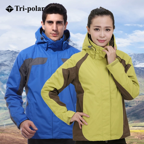 Демисезонная куртка подходит для мужчин и женщин, флисовый удерживающий тепло альпинистский комплект, форма, «три в одном»