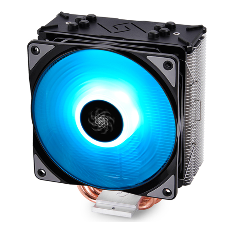九州風神玄冰400 RGB/GT/幻彩/玄冰400靜音散熱器四熱管調速風扇
