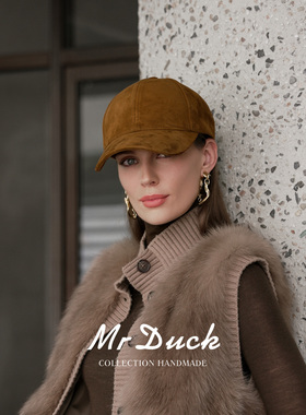 棒球帽mrduck鸭舌帽女男老钱风冬
