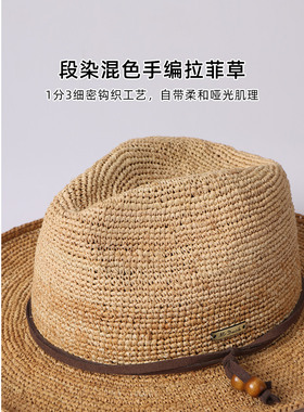 进口拉菲草｜巴拿马帽｜遮阳防晒