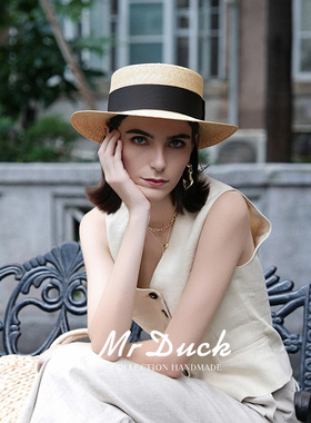 mrduck轻奢｜特细TIAN然麦杆草帽