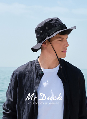 【孤品7折清仓】mrduck户外渔夫帽夏 防水透气登山帽男女大头围