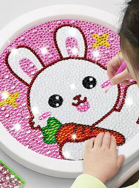 儿童钻石贴画手工diy砖石画粘贴水晶点钻石贴闪钻自粘玩具女孩子
