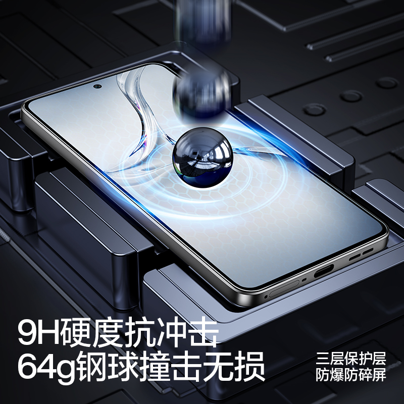 闪魔适用OPPOK12钢化膜oppok12手机钢化膜OPPO K12的保护玻璃抗蓝光十二高清开孔无黑边全屏覆防爆 - 图1