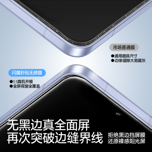 闪魔适用小米15钢化膜小米14手机膜红米k80新款13无尘仓k90超声波17promax秒贴k80至尊版turbo5max保k70Pro护 - 图3