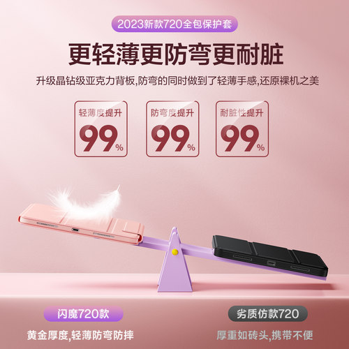 闪魔适用iPadair7保护套2025新款720°旋转6平板壳11代苹果电脑pro磁吸10.9拆分mini7带笔槽10.2寸防弯摔5 - 图0