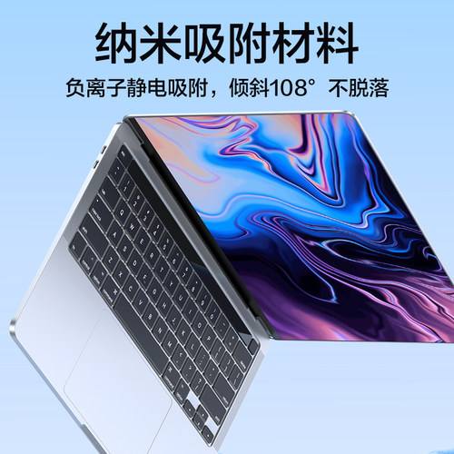 闪魔适用苹果Macbook键盘膜Pro14寸16电脑Air13m5防尘罩m4笔记本neoA18键盘贴Pro15防水膜m3保护套透明全覆盖 - 图2