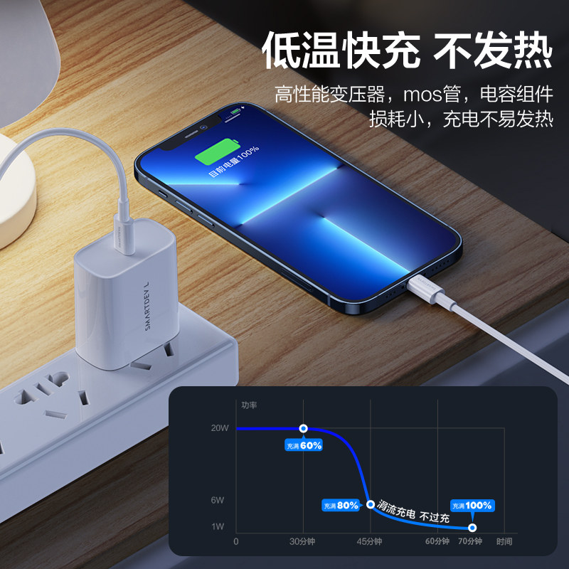 闪魔iphone13头pd快充苹果11充电器 闪魔手机充电器
