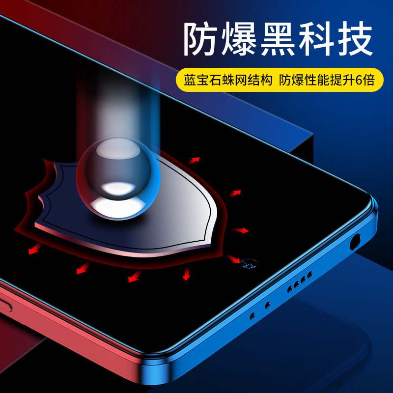 闪魔适用红米Note11TPro钢化膜note11tpro+手机全屏小米Redmi贴膜note11t pro保护十高清玻璃防摔防爆-图1