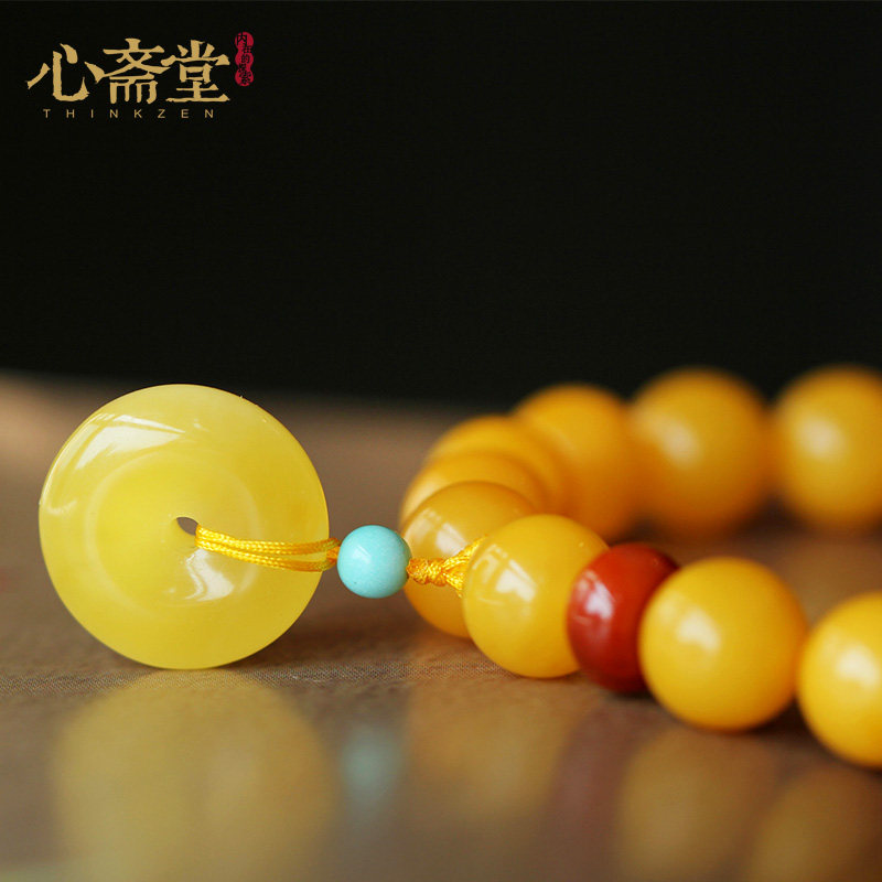 心斋堂【心印】波罗的海天然单圈手串 心斋堂手链