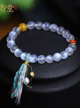 心斋堂月光石原创设计手链