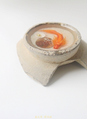 手绘桌面树脂画盘龙阁混合