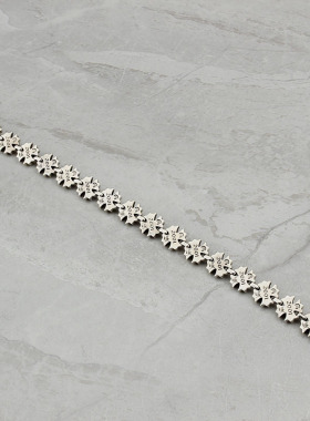 十字架宋佳小红书经典款纯银手环