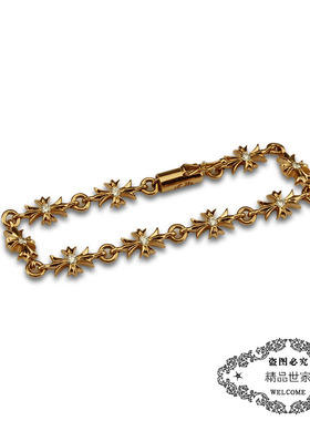 镀金十字架雪梨同款复古风手串