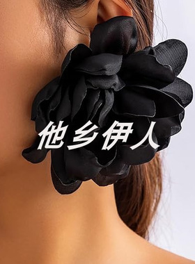 美国代购花朵耳环波西米亚风饰品