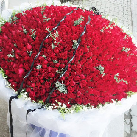 999 Roses Bouquet Shanghai City Flower Delivery Birthday Chinese Valentine S Day Bouquet Proposal Confession Send Flowers