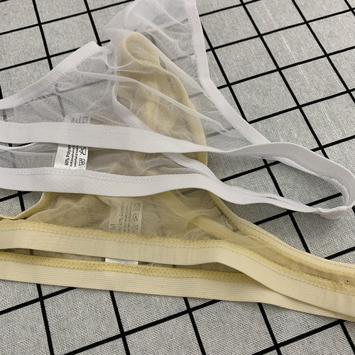 丁字裤男用透明紧身性感超薄款透气网纱冰丝内裤男性惑T短裤低腰 - 图1