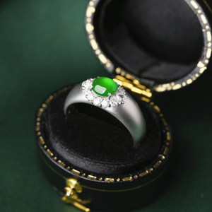 寻玉。适合职场女性的强大果敢！冰种正阳绿蛋 翡翠戒指 21