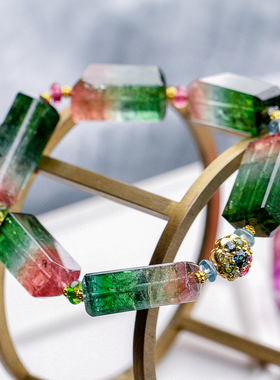 寻玉【遇见极光】稀有碧玺手串