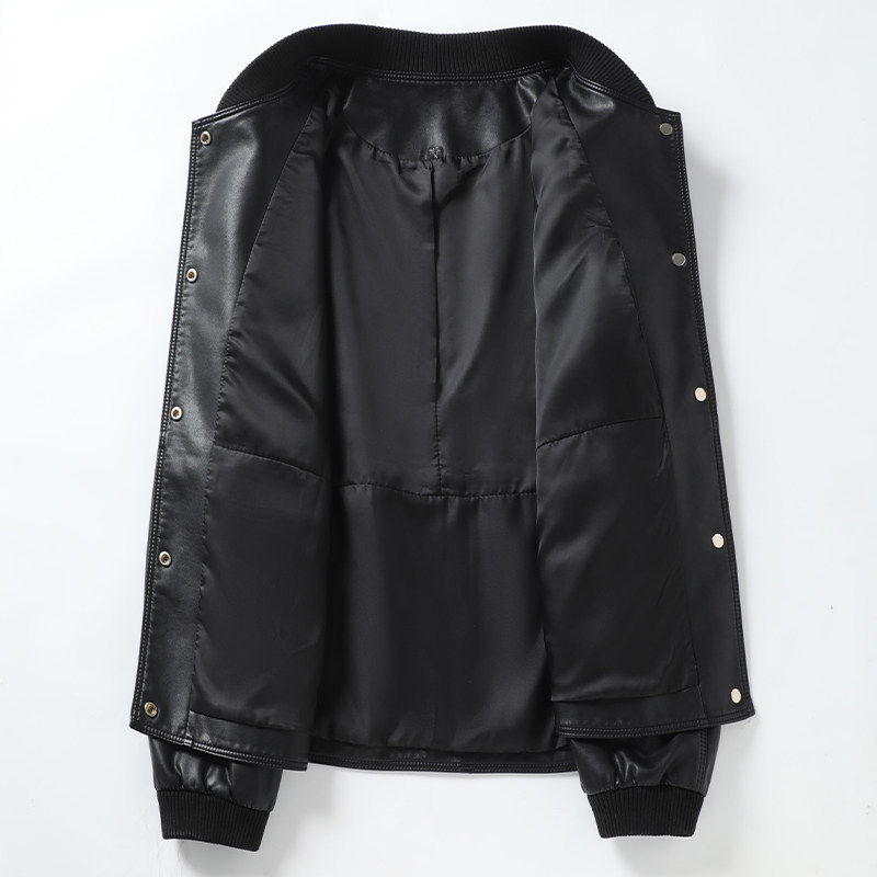 皮夹克女短款棒球服领休闲黑色外套绵羊皮2025新款海宁真皮女皮衣,淘宝优惠券,粉丝福利购,淘宝优惠卷